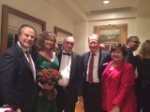 from left: Demetra and Mehmet Mustafaoglu, Rauf Kasimov and Ambassador John M King and Mrs King